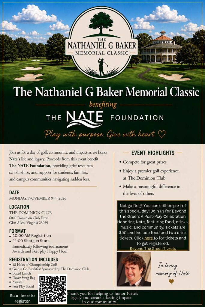 Flyer for Golf Tournament